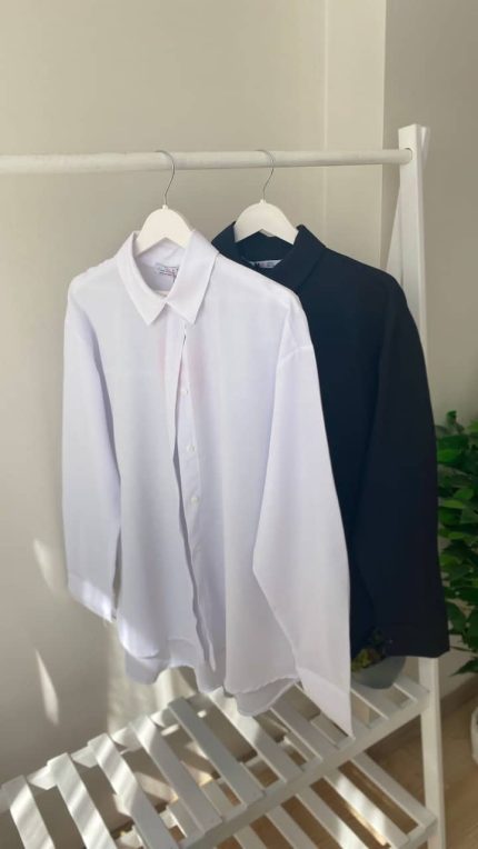 Oversize Hemd aus 100% Baumwolle