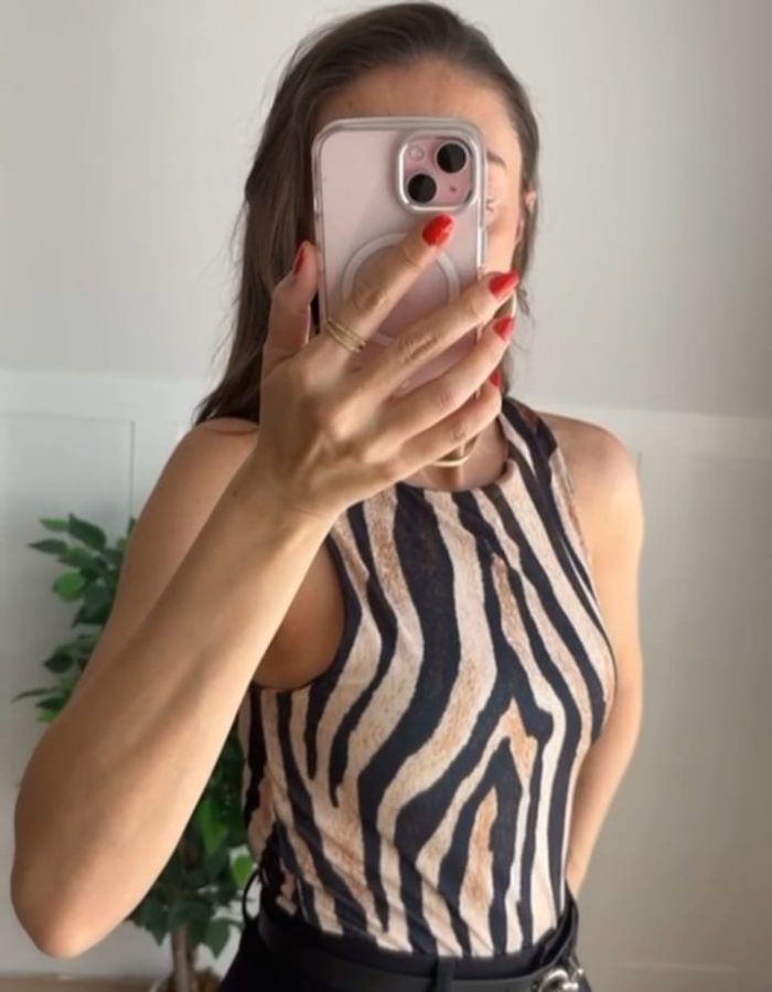 Body mit Leopardenmuster